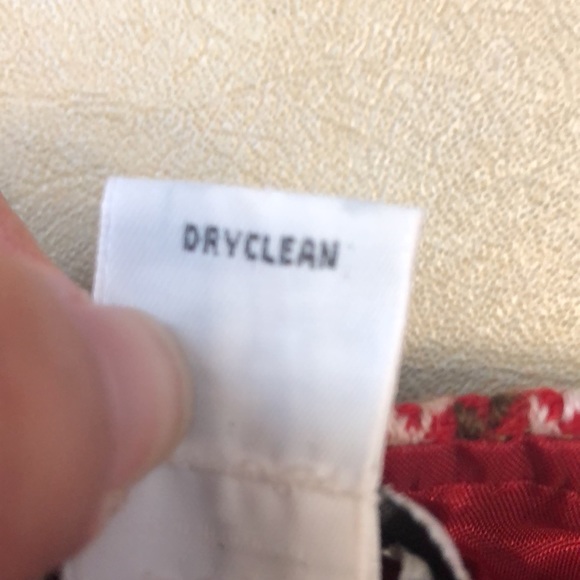 Ann Taylor LOFT skirt women's size 10P petite red brown hounds tooth wool EUC - Picture 7 of 9